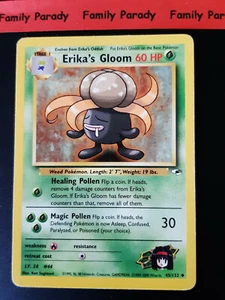 Erika's Gloom 60Hp 45/132 Carta Pokemon Gym Heroes Wizards US - Imagen 1 de 2
