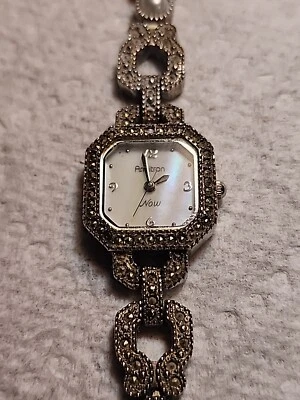 Armitron Now Pearl Face Watch 753H Swiss Movement AS IS Rhinestone  - image 1 of 4