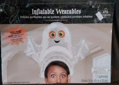 Lindo sombrero inflable portátil fantasma de Halloween, nuevo. 3 disponibles  Foto 1 de 4