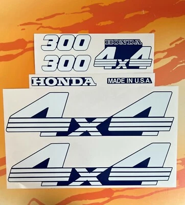 TRX 300 Fender Decal Set TRX300FW TRX300 Fourtrax Southern Blue 1990-1993 - Image 1 of 2