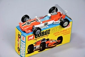 Vintage Corgi 158 Lotus Climax F1 Racing Grand Prix Car, Boxed - Picture 1 of 7
