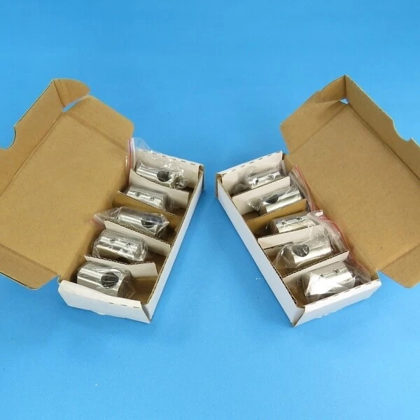 HÖRR EDELSTAHL 10 x Querstabhalter Edelstahl Traversenhalter 42,4 x 12 Geländer Handlauf Rohr