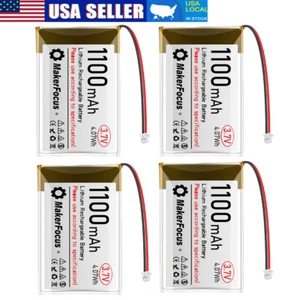 4x 3.7V 1100mAh Lithium Rechargeable LiPo Battery 1S 1C for Raspberry Pi Board - Picture 1 of 9