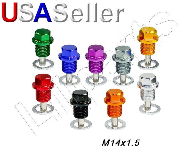 LILPARTS Magnetic Engine Oil Pan Sump Drain Plug Nut Bolt Honda Accord Civic CRX CR-Z