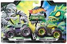 Piran Swamp + Podium Crasher Mummy 1:64 Hot Wheels Monster Trucks Roarin Rumble