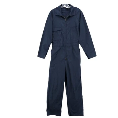 Vintage MARDAC Twill Coveralls Dark Blue MADE in USA Dacron Poly Cotton MEDIUM - Image 1 of 4