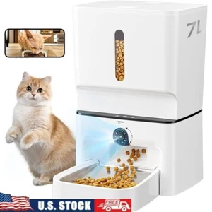 Automatic Cat Feeder W/ Camera 1080P Night Vision 2-Way Audio Smart App Control - Picture 1 of 9