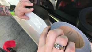 2" x 25ft Window Chrome Delete Roll blackout 3M Trim Wrap - GLOSS  BLACK - Picture 1 of 1