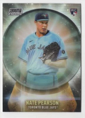 2021 Stadium Club Chrome Crystal Ball Nate Pearson Rookie Toronto Blue Jays - Image 1 of 2