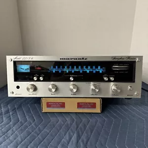 MARANTZ 2215B VINTAGE STEREO RECEIVER -SERVICED - CLEANED - TESTED - Picture 1 of 10