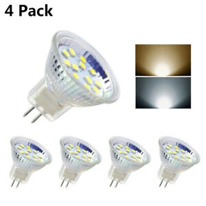4x MR11 DC12V 2835 SMD LED 3W 5W Replace 10W 20W Halogen Spot Lamp Light Bulbs