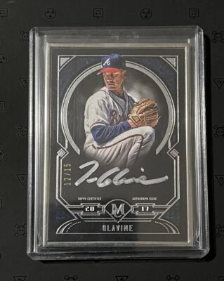 Colección Museo Topps 2017 marco de plata Tom Glavine enmarcado automático 12/15. Foto 1 de 2