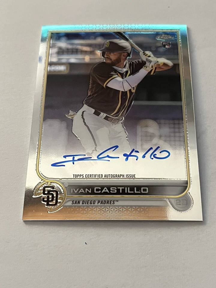 2022 Topps Chrome Rookie Autographs Ivan Castillo Padres #RA-IC - Image 1 of 2