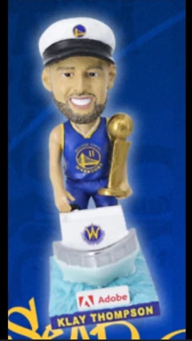 Santa Cruz Warriors Captain Klay Thompson Bobblehead 3/4 2023 SGA Golden State Cover