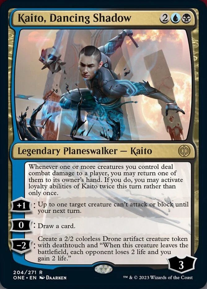 x1 Kaito, Dancing Shadow R MTG Phyrexia: All Will Be One M/NM, English - Image 1 of 1