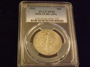 1942 50 C Walking Liberty DDR PCGS XF 40 - Picture 1 of 2