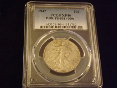 1942    50 C       Walking   Liberty      DDR        PCGS   XF 40 - Image 1 of 2