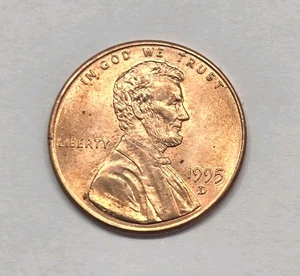 1995-D Lincoln Memorial Penny Double Die Obverse (Ddo). M S Condition. - Picture 1 of 15