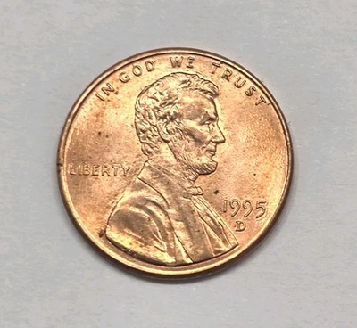 1995-D Lincoln Memorial Penny Double Die Obverse (Ddo). M S Condition. - Image 1 of 4