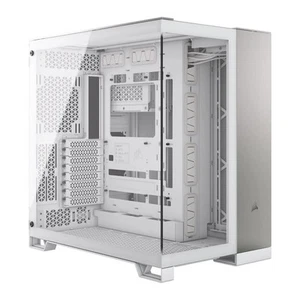 Corsair 6500X Mid Tower Dual Chamber Pc Case White/Satin Grey Aluminum - Afbeelding 1 van 1