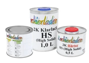 Set vernice auto 2,0 litri HS Renault D31 Blanc colore a scelta vernice trasparente indurente spruzzi - Foto 1 di 5