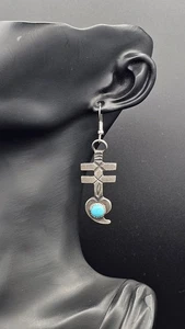 Kevin Billah Navajo Ohrhänger Sterlingsilber & Türkis Libelle - Bild 1 von 15