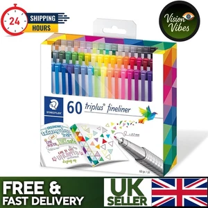 Staedtler Triplus Fineliner Pens | 0.3mm | Box of 60,36 & 42 Assorted Colours - Picture 1 of 21