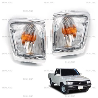 Pair Front Corner Turn Signal Lamp Fits Toyota Hilux Mighty-X Cab 1997 - '98 - Image 1 of 4