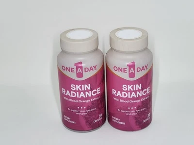 ONE A DAY SKIN RADIANCE CON EXTRACTO DE NARANJA SANGRE PAQUETE DE 2, 30 CÁPSULAS CADA UNA CADUCIDAD 3/26 Foto 1 de 2