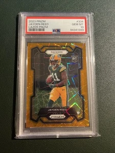 2023 Panini Prizm Jayden Reed #334 RC Lazer Prizm PSA 10 - Bild 1 von 2