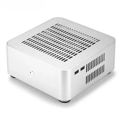  All Aluminum Chassis Small Desktop Computer Case PSU HTPC Mini-ITX PC Houses - Image 1 of 4