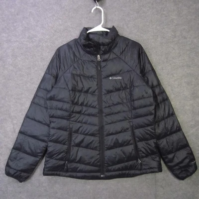 Columbia Jacket Mens Large Black TurboDown 650 Omni Heat Puffer Winter Coat - Image 1 of 4