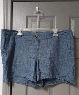 Merona Womens shorts blue Pockets Size 18 - Image 1 of 3