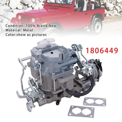 2 BBL Carburetor 1806449 For Jeep 258 4.2L CJ5 CJ7 1979-86 Wagoneer BBD - Image 1 of 4