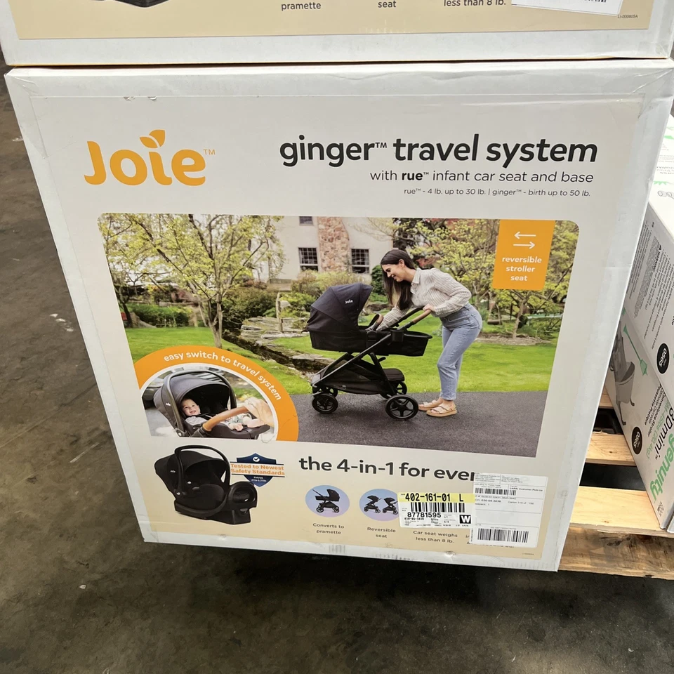 Joie Ginger l-in-1 One-Hand Pramette Stroller - Easy Convertible Pramette ...