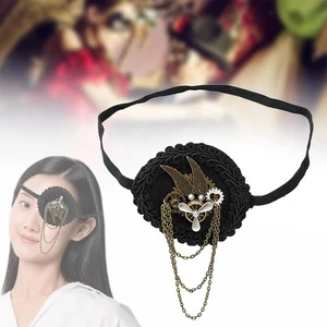 Eye Mask Decoration Cosplay Steampunk Vintage Pirate Eye Patch for Men - Picture 1 of 7