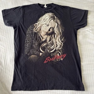 Vintage Brittany Spears Shirt Femme Fatal Women’s Size Large Black Tour Concert - Picture 1 of 6