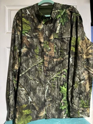 NET - MOSSY OAK OBSESSION MENS HUNTING GUIDE SHIRT XXL OFFICIAL CAMO OF NWTF! - Image 1 of 4