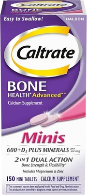 Caltrate Minis 600 Plus D3 минералы кальций 150 штук (упаковка из 1)  - Изображение 1 из 4