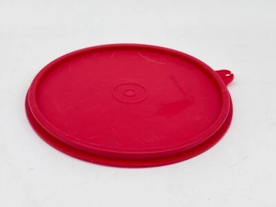 Red Tupperware 6" REPLACEMENT LID #227 for Containers 155 1405 264 234 1842 227G - Image 1 of 3