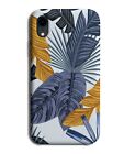 Blue and Gold Leaves Phone Case Cover Golden Shaded Jungle Forrest Woods F692