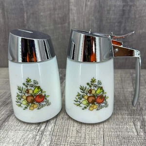 Dripcut Starline Santa Barbara Milk Glass Cream/Syrup Sugar Dispenser Vegetable - Picture 1 of 11