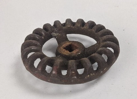 Vintage Metal Antique Water Faucet Valve Round Handle Cover