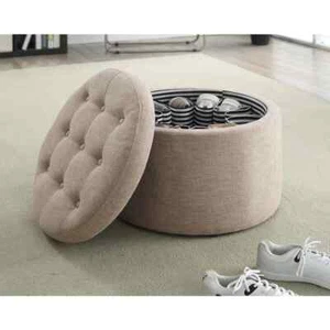 Designs4Comfort Round Shoe Ottoman - Picture 1 of 2