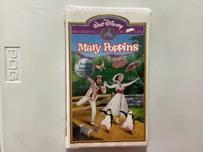 Mary Poppins VHS Sealed Disney Masterpiece Collection Andrews Clamshell 1998 - Image 1 of 3