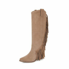 Cowboy Suede Knee High Boots for Women