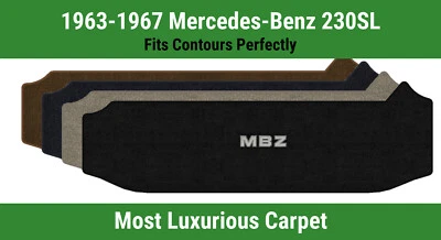 Alfombra de cubierta pequeña Lloyd Luxe para Mercedes-Benz 230SL '63-67 con apliques MBZ Foto 1 de 4