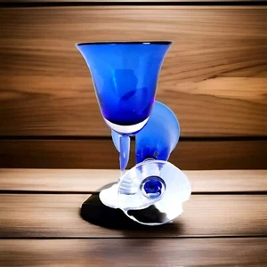 2er Set Williams Sonoma Lifestyle For Home 8" Wasserkelch Kobaltblau Gläser - Bild 1 von 7