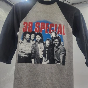 Rock Band 38 Special VTG T-shirt Sz Adult Small 1986 Tour 3/4 Sleeve Rare Shirt! - Picture 1 of 20