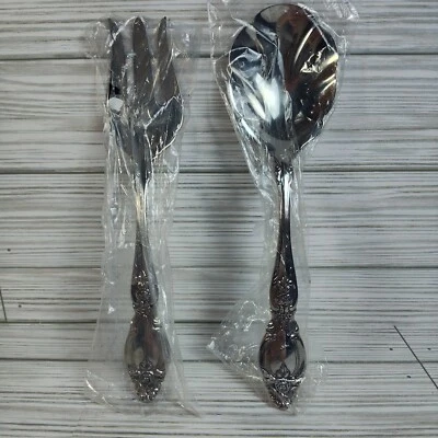 Tenedor para servir carne y ensalada Oneida Frederick II 2 piezas Juego de servir Foto 1 de 4